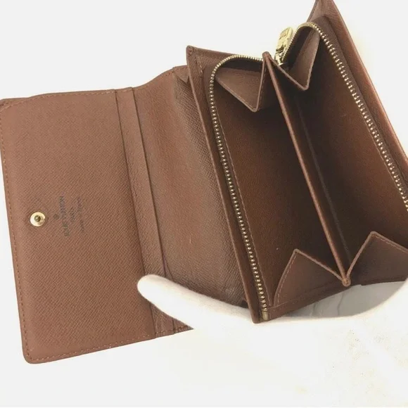 Authentic Louis Vuitton Monogram Porte Monnaie Billets Tresor Billfold Wallet - Picture 8 of 9